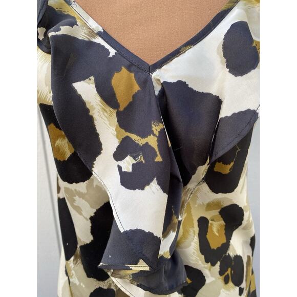 CABI Women's Style# 174 Animal Print Spaghetti Strap Sleeveless Top Size Small - Picture 3 of 14